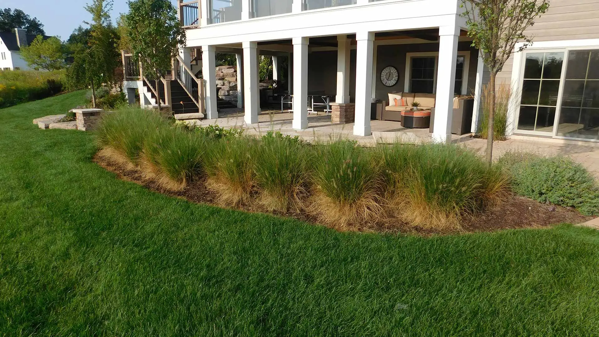 Well maintained lawn and residential softscape design in Cascade, MI.
