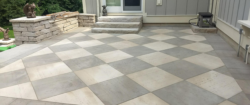 Beautiful new patio washed, cleaned, and complete near Ada, MI and surrounding areas.